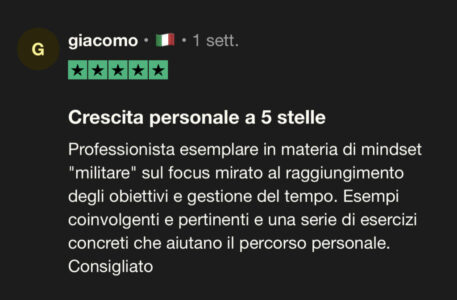 Raggiungere Obiettivi, Completare le missioni personali: il Metodo Militare per pianificare e completare qualsiasi missione applicato agli obiettivi personali. Creato e insegnato da Matteo Sancineto, Ex Capitano delle Forze Speciali dell'Esercito.