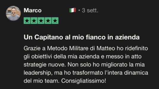 Raggiungere Obiettivi, Completare le missioni personali: il Metodo Militare per pianificare e completare qualsiasi missione applicato agli obiettivi personali. Creato e insegnato da Matteo Sancineto, Ex Capitano delle Forze Speciali dell'Esercito.